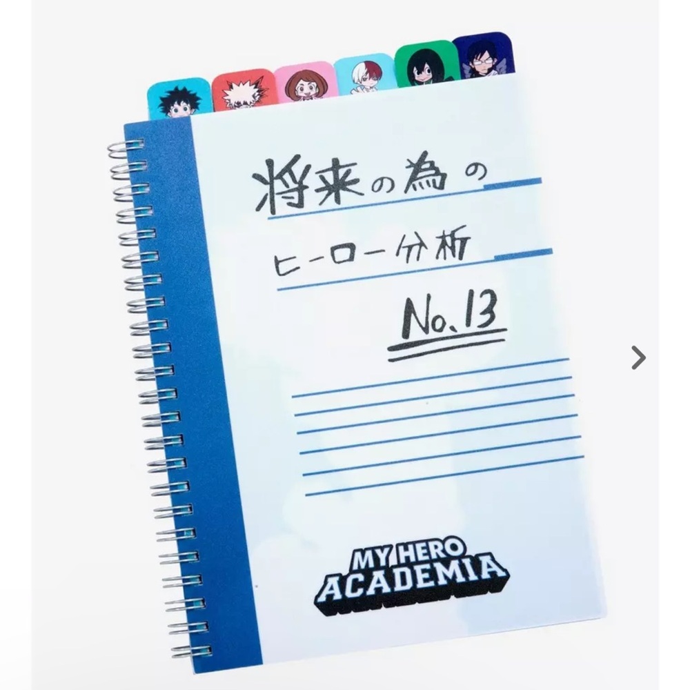 My Hero Academia Anime Notebook Tabbed Journal Wide Ruled Writing Book New.